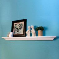 Fireplace Mantel shelves in two lengths, 5-feet or 6-feet, available in a selection of woods and finishes, including a white paint finish