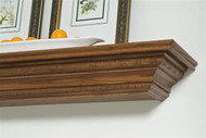 Egg and Dart Molding and Rope Molding on this deluxe mantel shelf
