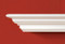 Closeup of Manassas Mantel Shelf profile in White
