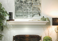 Mantel shelf for fireplace