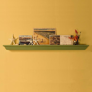 Crestwood mantel shelf is 72" x 7 1/4" deep (at the top