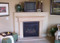 Clean lines mark the Vinemont Thin Cast Stone Mantel