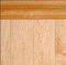 Maple with Natural Finish, Flat V-Groove Side & Large Chair Rail Molding