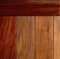 Walnut Planking with Tuscan Coffee Stain - Flat V-groove showing, with Large Chair Rail