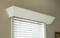 The Cascade is a Modern Cornice made of wood, custom sized to fit your window
