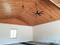 Western Red Cedar paneling applied to a vaulted ceiling