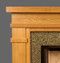 Clean line details mark the Bridgeport Fireplace Mantel.