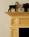 Beautifully crafted recessed framed panels that go across the header and legs of the Compton Fireplace Mantel Surround.