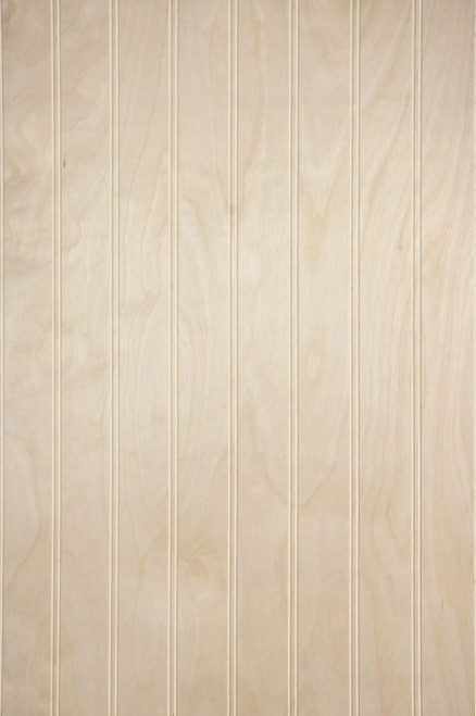 Ready-to-finish our Birch Veneer 2" Beadboard Paneling is shipped Unfinished