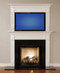 Add an over-mantel (a second mantel) to your fireplace to frame a flat panel television