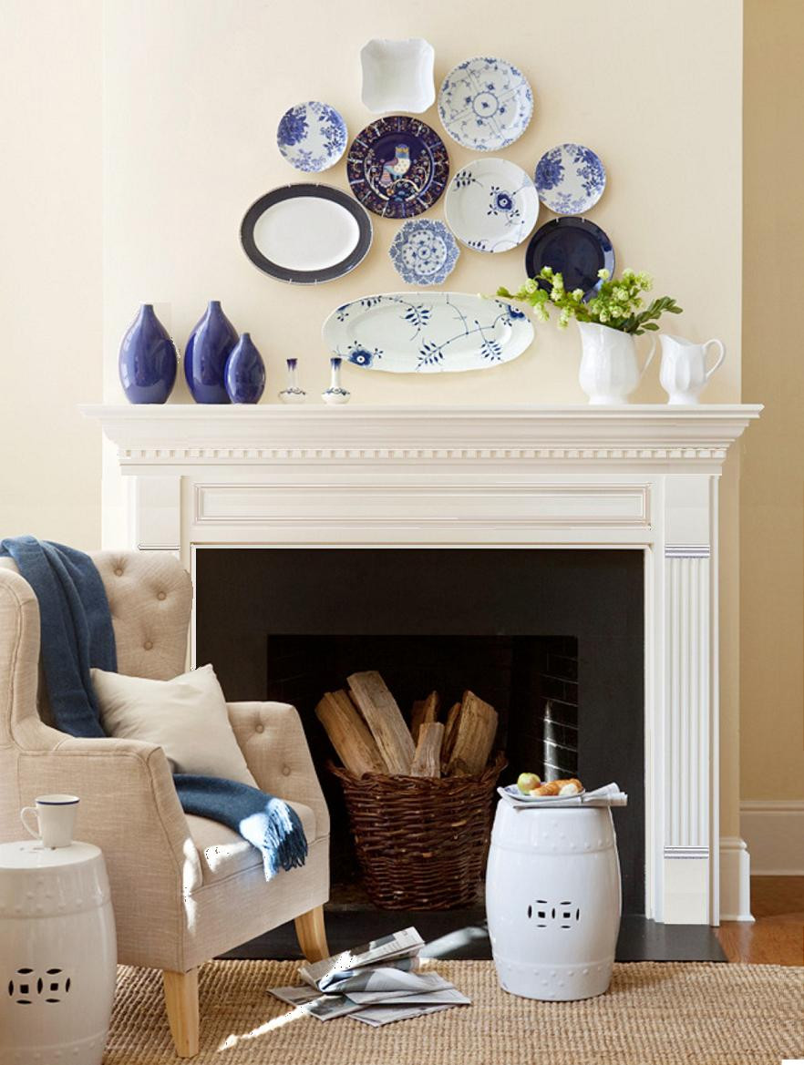 how to classical fireplace mantel decoration