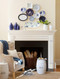 A wood fireplace mantel with detailed moldings and fluted legs for design inspiration