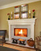 For design inspiration ... a white mantel in a formal living room