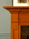 Dentil Molding and Tiered Crown molding mark the San Pablo Fireplace Mantel