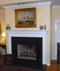 A Saratoga mantel installed in a living room.  Photo courtesy of a happy customer! 