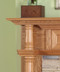 With multiple layers of crown molding the Chapman is an attractive custom fireplace mantel.