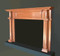 Chapman mantel in Cherry, with a merlot factory finish