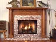 Beautiful wood fireplace mantel that will be sure to set your home apart from others.