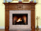 A striking and colonial design, the Columbia Fireplace Mantel has sunburst appliques and colonial style dentil molding.