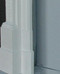 Marble Mantel Leg Block Plinth Risers.  Also showing approximately 5 3/4" Return Depth