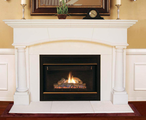 Thin Cast Stone Mantel | Kingsley | Like Barrington Arch 4115