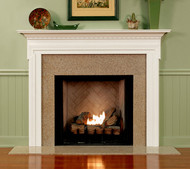 Wood Fireplace Mantel with dentil molding