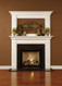 Any of our fireplace mantels can be coordinated with a second mantel, used as an over-mantel to frame artwork, a mirror, or a flat panel television!  Call for details.