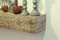 Rustic style mantel shelf