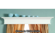 Crestwood window cornice - painted white