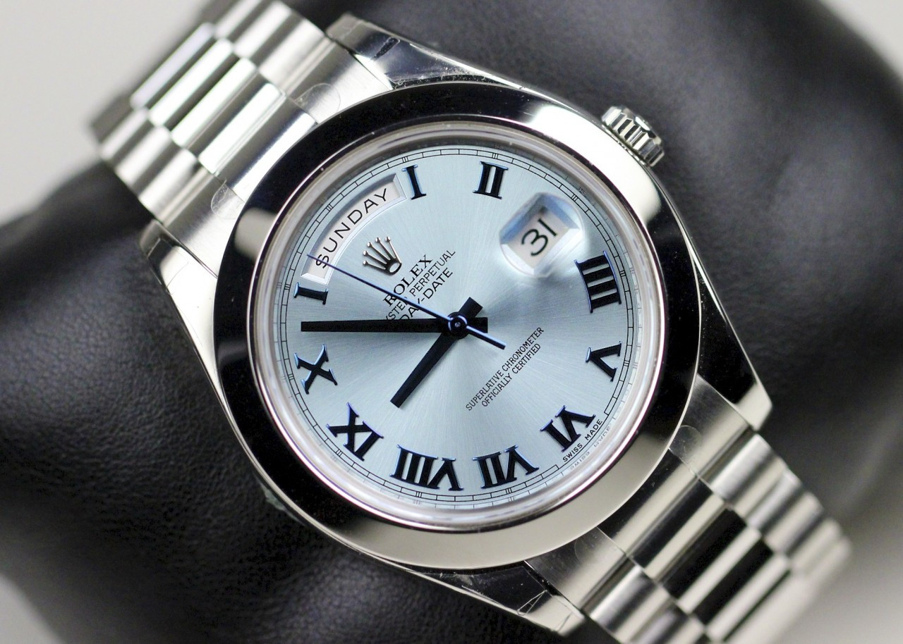 Rolex Watches Day Date II Platinum Swiss Ref 218206 Iblblrp From Www Rolex Watches Day Date II Platinum Swiss Ref 218206 Iblblrp From Www