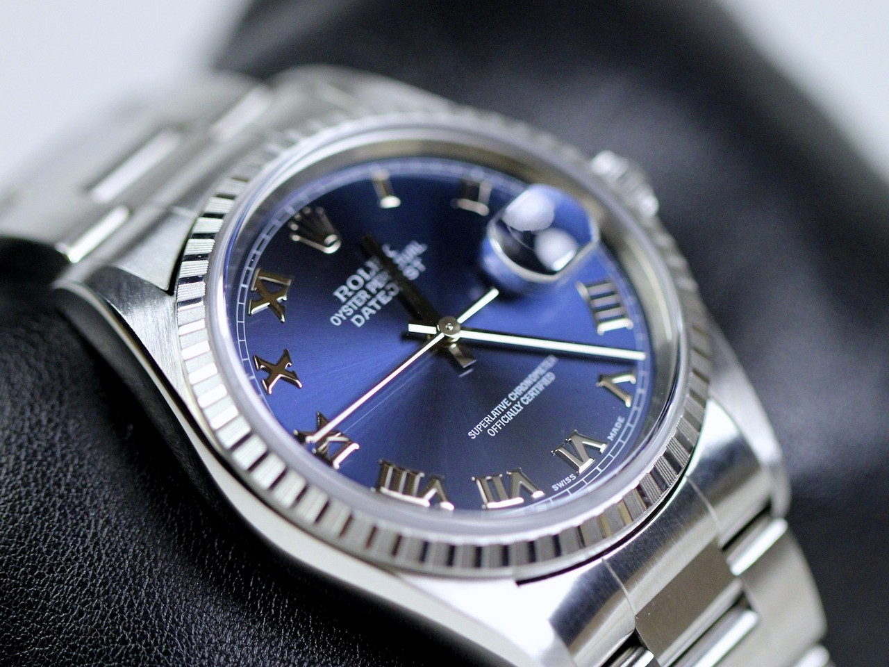 Rolex Watches Datejust 36mm Blue Roman Numerals Ref 16220-- www.legendoftime.com