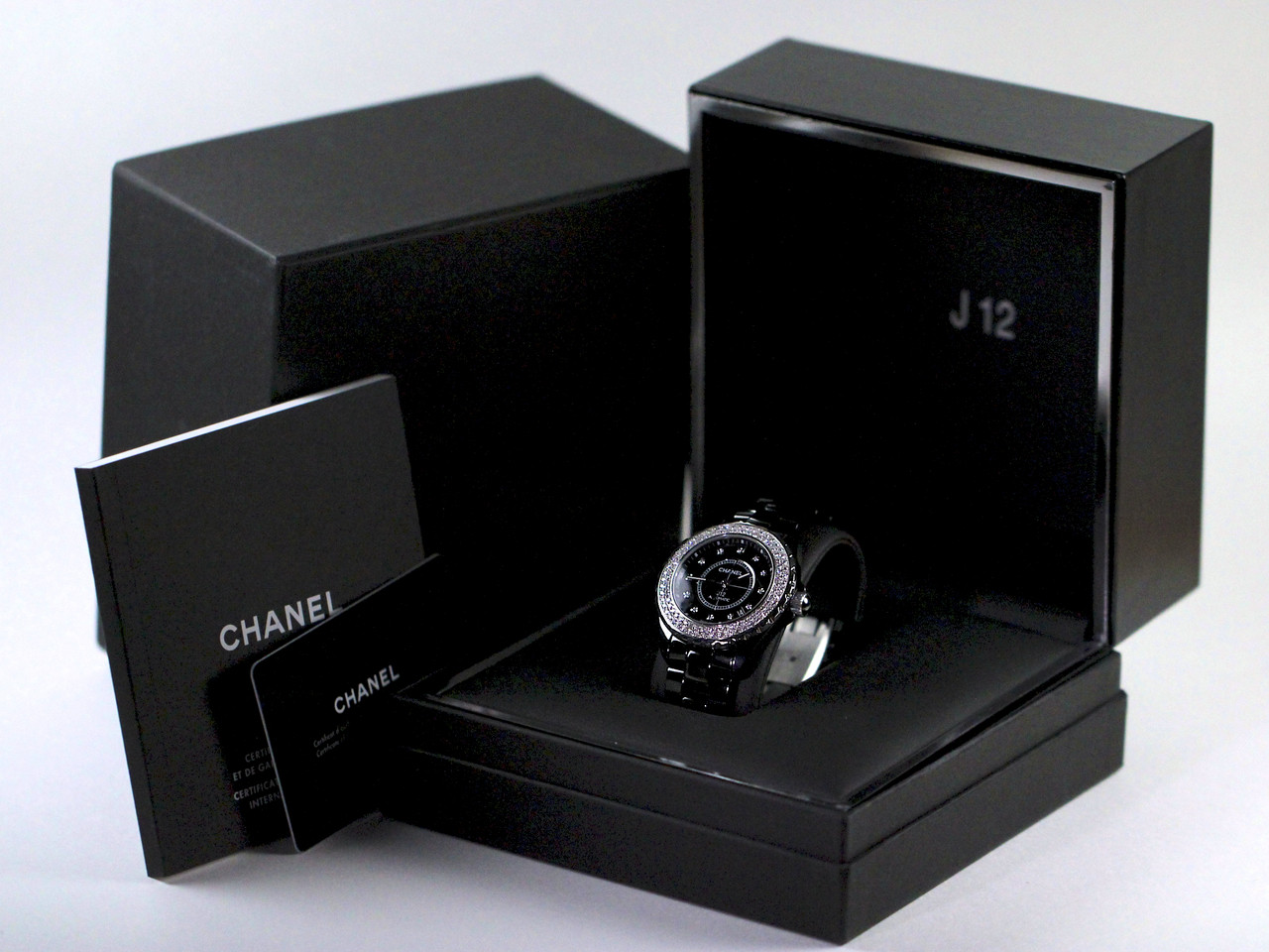 Chanel J12 Black Ceramic Diamonds Automatic used sale www.legendoftime.com