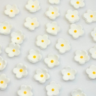 1/2" Blossoms - Petite - White (50 per box)