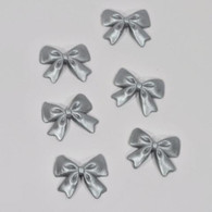 Bows- 1.5" - Silver (12 per box)