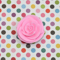 1" Small Classic Royal Icing Rose - Pastel Pink (10 per box)