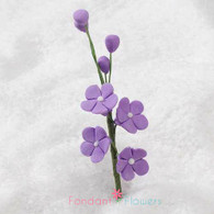 2.5" Forget-Me-Not Blossom Filler - Purple