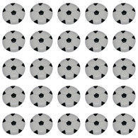 Royal Icing Soccer Balls (15 per box)