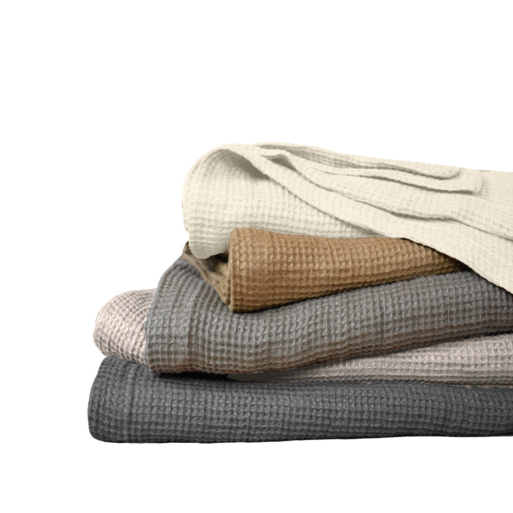 Waffle discount linen throw