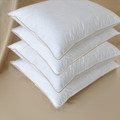 Jasper Premium White Goose Down Pillow with Pillow in Pillow Design Med-Firm Pillows, Set of 2