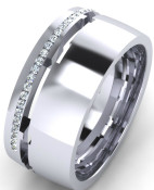 His and Hers Wedding Band Set 