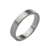 Titanium 4mm Flat ring with Flat sides