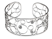 Silver Circles filgirea Cuff Bracelet 