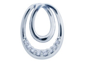 CZ Diamond Earrings Eternal Loop XSS206