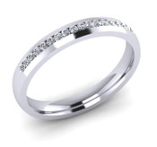 ETG102 3mm Channel Set Brilliant Cut Diamond Eternity Ring 20pts