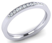 ETG106 2mm Channel Set Brilliant Cut Diamond Eternity Ring 12pts