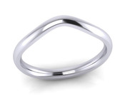 Unique Wedding Ring with a Gentle Bend
