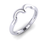 HS001 Heart Shaped Wedding Ring to Fit