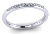 Court 2mm Diamond Ring with 12 x 1.3mm diamonds,  G119