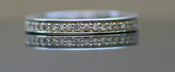 Flat Top Court 3mm Diamond Ring with 40 x 1.5mm diamonds, Invisible Set G147