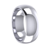 7mm Court Plain Wedding Ring